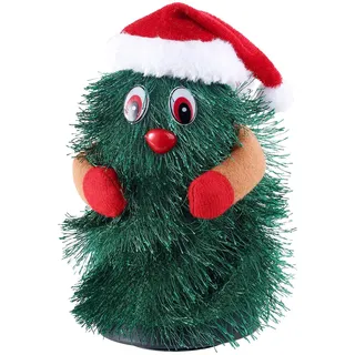 Infactory Singender & tanzender Weihnachtsbaum "Little Swinging Xmas Tree", 15cm