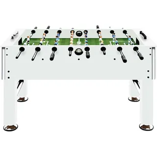 vidaXL Kickertisch Stahl 60 kg 140x74,5x87,5 cm Weiß