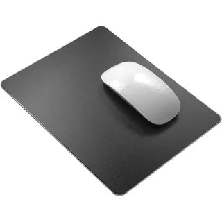 VAYDEER Hard Resin Mauspad Mauspad aus Harz Mousepad doppelseitig verfügbares Design, Hartes Mouse Pad Mat Padwasserdicht für Spiele und Büro - Klein, Schwarz