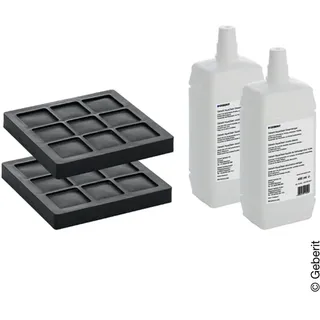 Geberit Düsenreiniger 2 x 400 ml + Aktivkohlefilter 2 St.
