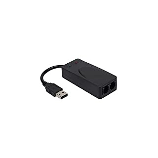 Faxmodem, Externes 56k-Modem, Dual-Port-USB 2.0, Unterstützt Automatisches Wählen und Antworten, für XP-Treiber
