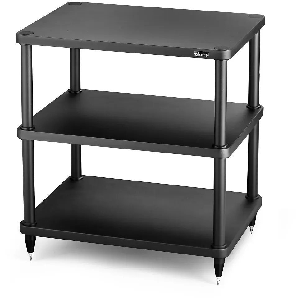 Solidsteel S3-3 Hifi-Rack B 584 x H 670 x T 430 mm bis 60Kg/Etage schwarz
