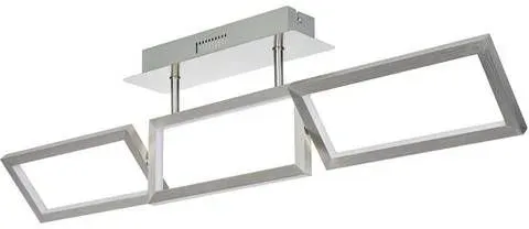 Brilliant LED Deckenleuchte Tunar Alu 30W 3000K Warmweiß 3-Stufen dimmbar schwen...