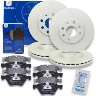 ATE Bremsscheiben 295mm + Ceramic Bremsbeläge Vorne Hinten passend für Mercedes