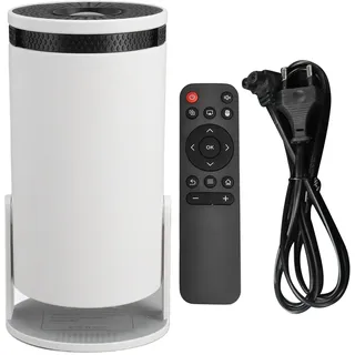 ciciglow Kleiner Projektor, 1080P 5G WiFi Plus 8G Telefon Wireless Gleicher Bildschirm Tragbarer Projektor, Trapezkorrektur, 1080P-Dekodierung, Zuhause Im Freien (EU-Stecker)