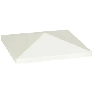 Outsunny Ersatzdach für Pavillon 3 x 3 m, wasserdicht Pavillondach, Ersatzbezug für Gartenpavillon, Ersatzteile aus Oxford-Stoff, 370 g/m2, Hellgrau