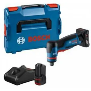 Bosch Geradschleifer GWG 12V-50 S Professional Set inkl. 2 Akkus, Zubehör, L-BOXX