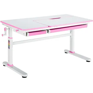 [en.casa] Schreibtisch, Sauda 120x60 cm Pink