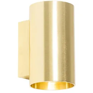QAZQA Moderne Wandleuchte Gold rund - Sandy