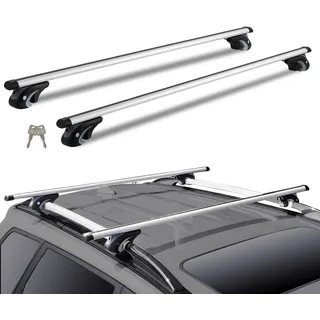 Vevor Universal Dachträger Querstange 120cm Fahrzeuge Erhöhte Seitenschiene