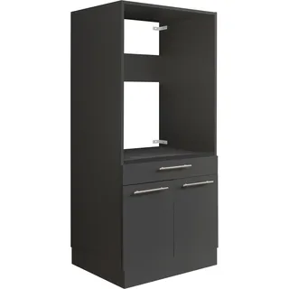 laundreezy Waschmaschinenschrank, Anthrazit - Waschmaschinen-Überbauschrank TÜV-zertifiziert mit viel Stauraum - 67,5 cm