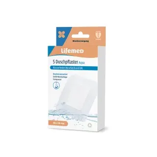 Lifemed Duschpflaster XXL 10 x 8 cm 5 Stück