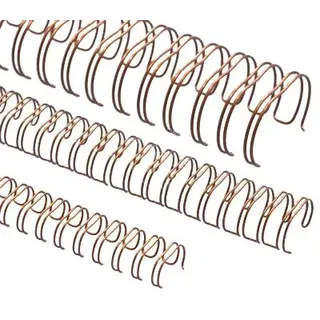 RENZ Drahtbinderücken 3:1, A4, bronze, 6,9mm