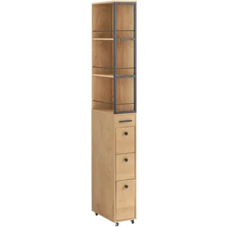 SoBuy NSR13-N Hochschrank 40 x 20 x 170 cm Schwarz Holz