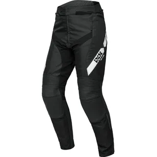 IXS RS-500 1.0 Leder-Textilhose - Schwarz/Weiß - 50