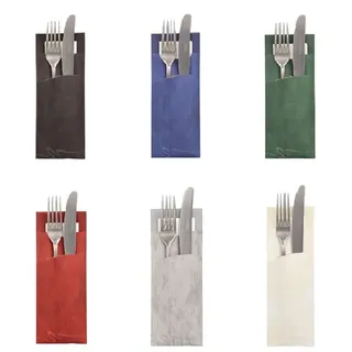 Papstar Bestecktaschen bordeaux 8,5 x 20,0 cm