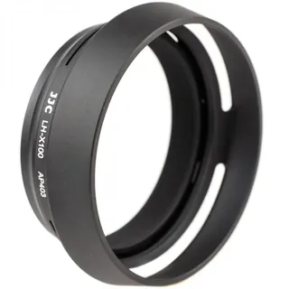JJC Gegenlichtblende für Fujifilm Finepix X100T X100S X100 inkl. 49mm-Adapter - ersetzt Fuji LH-X100 - schwarz
