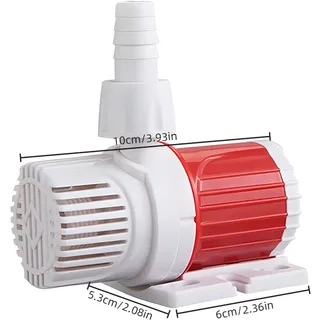DC-Aquariumpumpe, 20 W, 1000šC1200 l/h, hoher Durchfluss, DC 12 V, Tauchpumpe, extrem leise, 16,4 Fuss Max. Lift Booster, buerstenlose Pumpe fuer ...