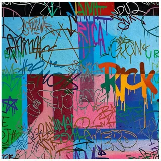 Tadessi Fototapete TADESSI Graffiti M1-No.11709 Tapete Abstrakt Bunt Blau