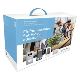 Busch-Jaeger 83022/1-SV Einfamilienhaus-Set Video edelstahl
