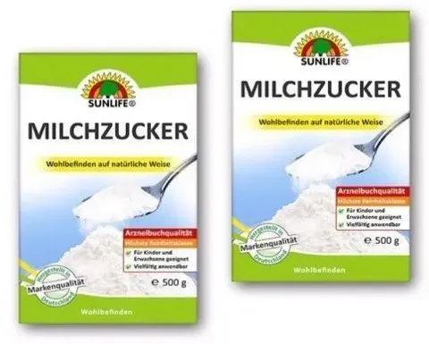 Sunlife Milchzucker 2x500g Pulver Doppelpack