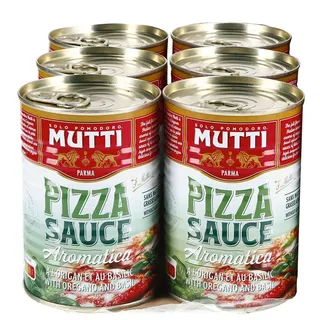 Mutti Pizzasauce gewürzt 400 g, 6er Pack