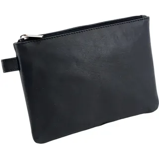 Alassio Reißverschlussbeutel schwarz Leder, 1 St.