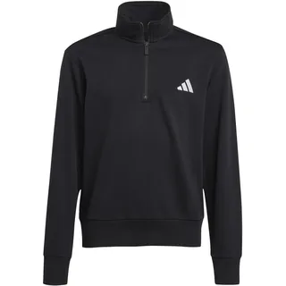 Adidas Unisex Kinder Essentials Half-Zip, Black/White, 13-14 Years