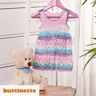 Strickanleitung - Babykleid aus Woll Butt Lilia