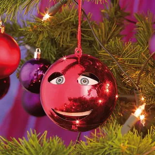 Infactory Singende Weihnachtsbaumkugel in rot