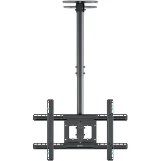 ONKRON TV Deckenhalterung 32-80 max VESA 600x400 ausziehbar 717-3104 mm bis zu 68,2 kg neigbar-drehbar, schwarz