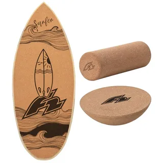 F2 Balance Board Surf 84x31cm Beige