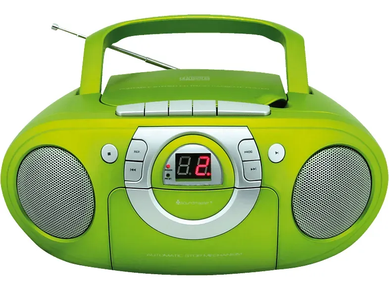 SOUNDMASTER SCD5100 mit Kassettendeck Radiorecorder, Grün