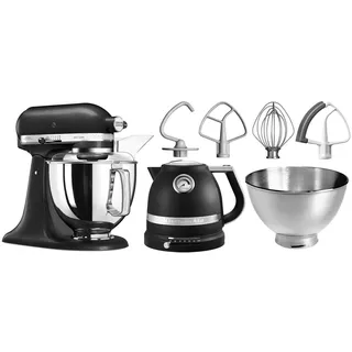 Küchenmaschine 5KSM175PS Gusseisen Schwarz inkl. Wasserkocher