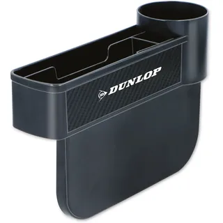 Dunlop Autositz Organizer - mit Getränkehalter - Anti-Rutsch-Matte - Schwarz