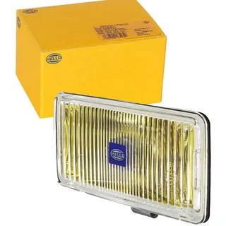 Hella 1NB 005 860-221 Halogen-Nebelscheinwerfer - Comet 450 - 12V - rechteckig - Anbau - gelbe Streuscheibe - Lichtscheibenfarbe: gelb - rechts/links