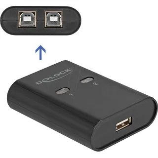 DeLock USB 2.0 Switch für 2 PC an 1 Gerät