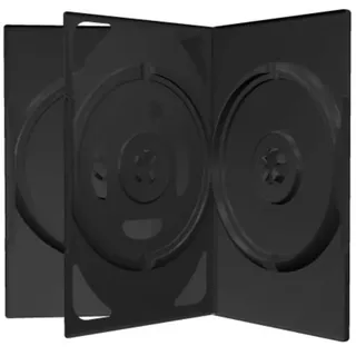 MediaRange 3er DVD / CD Hüllen, 14 mm, schwarz, 100 Stück