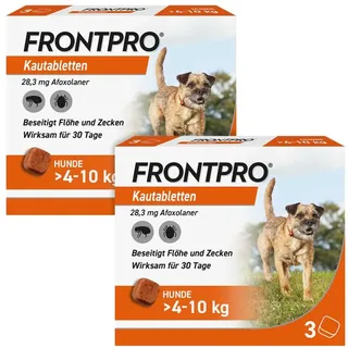 Frontline FRONTPRO Kautabletten für Hunde 4-10 kg 10 St.