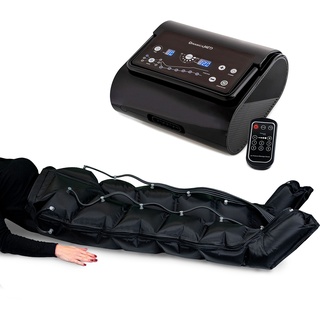 Dinamicamed ® PRO 6.0 Pressotherapie Professionelles Lymphdrainage Gerät Digital Compact, 6 Massage-Programme, 6 Luftkammern, Beinmassagegerät mit Hosenmanschette