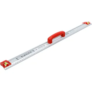 BGS Schneid- und Markierlineal mit Griff und Wasserwaage 750 mm
