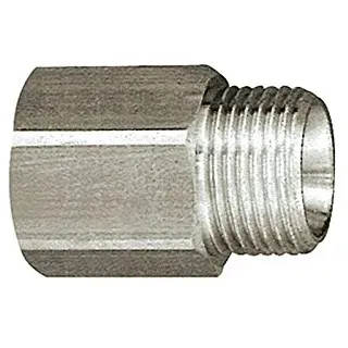 Riegler 111637-252.13-ES Reduziernippel, lang, G 1/4 a., G 1/4 i., SW 17, Edelstahl 1.4571, 1Stk