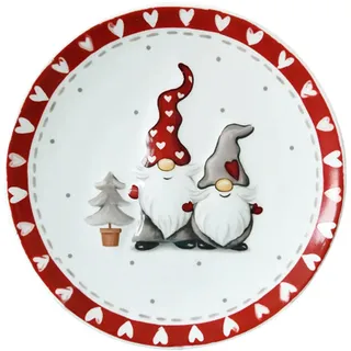 UPKOCH 1stk Weihnachts Teller Keramik Schüsseln Tiefe Teller Weihnachten Obst Platte Weihnachts-servierteller Weihnachtsgerichte Servierplatte Weihnachtsgeschirr Schmuck Snack Süssigkeit