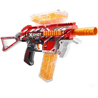 X-Shot Hyper Blaster Trace Fire mit 2500 Hyper-Gel-Kugeln, Schutzbrille, Akku-Pack & Ladegerät