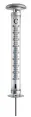 SOLINO Gartenthermometer XXL Outdoor-Thermometer mit Solarlicht