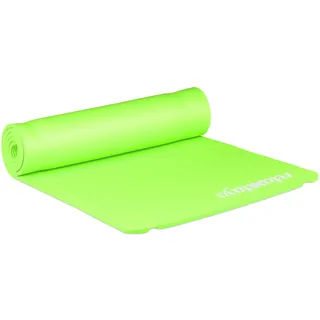 Relaxdays Yogamatte 1 cm dick, einfarbig Weiß,Grün