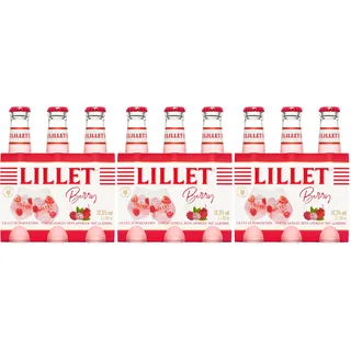 Lillet Berry, vorgemischter Drink aus Lillet Blanc, Erdbeer- & Himbeer-Aromen, fruchtiger Aperitif, aromatisiertes alkoholisches Mixgetränk, 3 x 200ml (Packung mit 3)