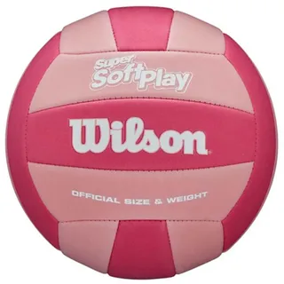 Wilson Volleyball Super Soft Play, Kunstleder, Outdoor und Indoor-Volleyball, Beachvolleyball