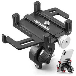 ROCKBROS Fahrrad-Handyhalterung schwarz