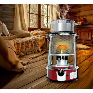 Kopp Verlag Petroleumheizung mit Löschautomatik Ofen Kochgelegenheit Tankinhalt 6,0 Liter